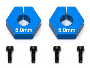 Factory Team Clamping Wheel Hexes, 5.0mm Offset