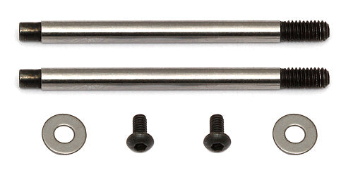 Team Associated FT 3 x 27.5 SHOCK SHAFT (V2), CHROME FOR #91577 & #91578