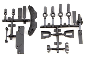 RC10B6.3 Tower Covers, Wire Clips, Rod Ends