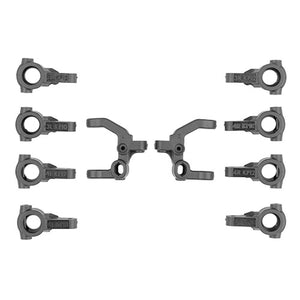 Team Associated RC10B7.1 Caster and Steering Block Set, Carbon