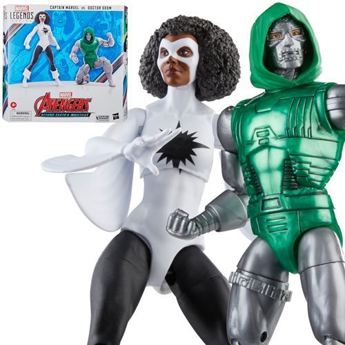 ToyShnip Avengers 60th Anniversary Marvel Legends Captain Marvel vs. Doctor Doom 6-Inch Action Figures — Action & Toy Figures