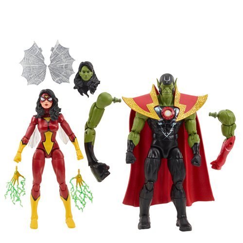 ToyShnip Avengers 60th Anniversary Marvel Legends Skrull Queen and Super-Skrull 6-Inch Action Figures — Action & Toy Figures