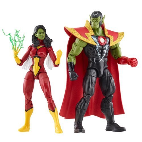 ToyShnip Avengers 60th Anniversary Marvel Legends Skrull Queen and Super-Skrull 6-Inch Action Figures — Action & Toy Figures