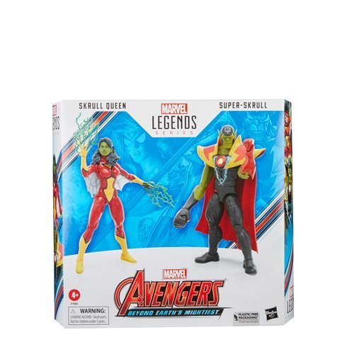 ToyShnip Avengers 60th Anniversary Marvel Legends Skrull Queen and Super-Skrull 6-Inch Action Figures — Action & Toy Figures