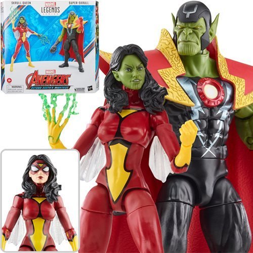 ToyShnip Avengers 60th Anniversary Marvel Legends Skrull Queen and Super-Skrull 6-Inch Action Figures — Action & Toy Figures