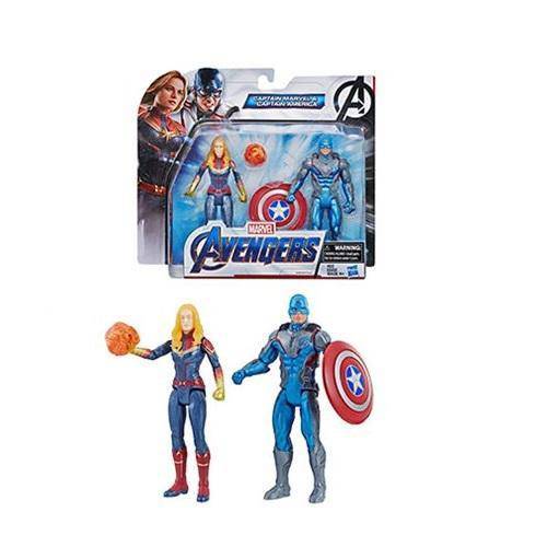 ToyShnip Avengers: Endgame Team 6-Inch Action Figure Packs - Captain Marvel & Captain America — Toys & Games