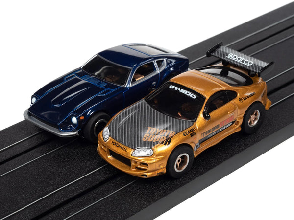 AutoWorld SRS342 16' Tokyo Midnight Underground Racing HO Slot Car Set