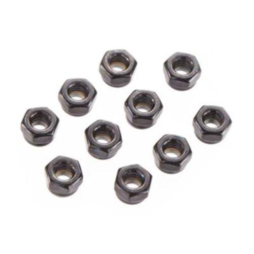 Axial AX31051 Nylon Locking Hex Nut 4mm Black (10) Yeti XL