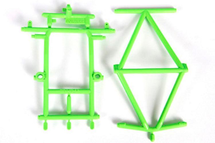 Axial AX31351 Monster Truck Cage Roof and Hood (Green) Grave Digger