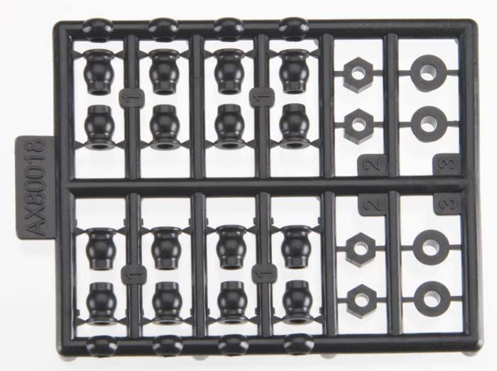 Axial AX80018 SCX10 AX10 EXO Wraith Score Bomber Nylon Hardware Parts Tree MAX-D