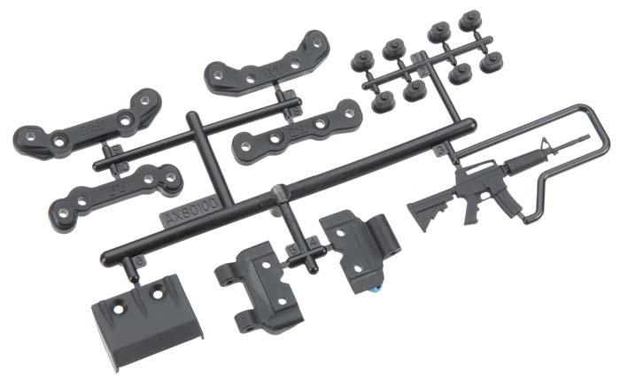 Axial AX80100 EXO Chassis Guard/Toe Block Insert Set Front / Rear