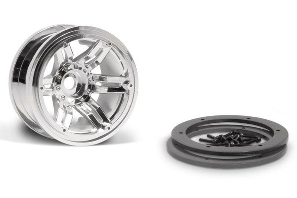 Axial AX8092 2.2 Rockster Beadlocks - Chrome (2pcs)