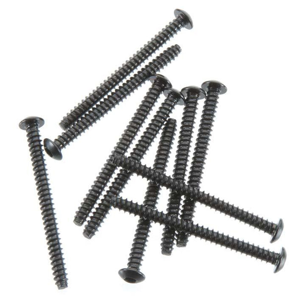 Axial AXA0442 EXO Hex Socket Self Tapping Button Head Screw M3x35mm Black (10)