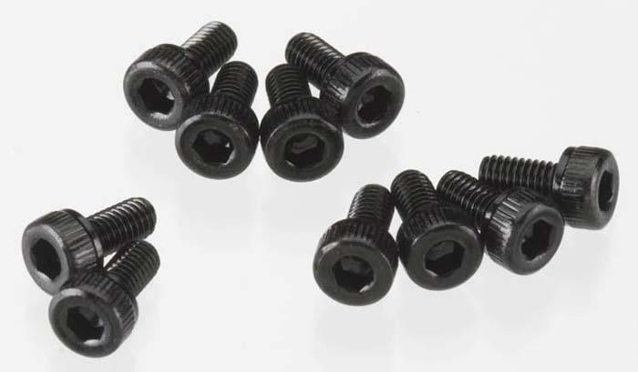 Axial AX083 SCX10 AX10 Wraith MAX-D Cap Head M3x6mm Black (10)