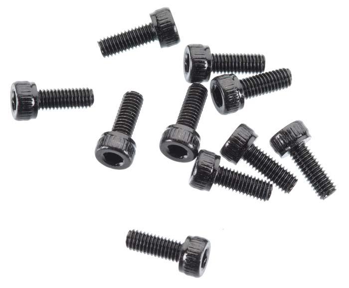 Axial AXA084 EXO 3x8mm Cap Head Screw (Black) (10)