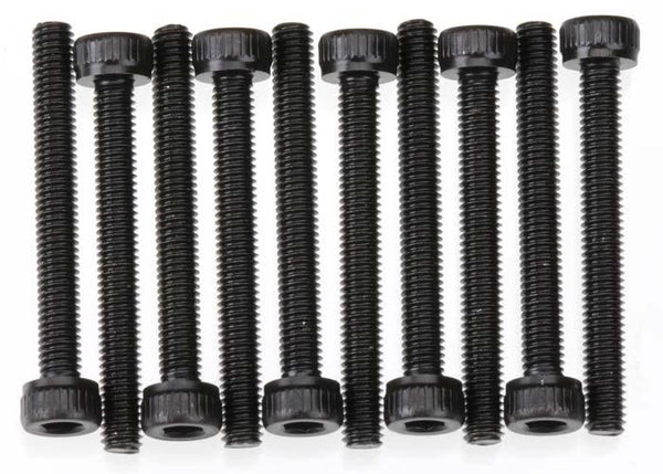 Axial AXA089 SCX10 AX10 Wraith MAX-D Cap Head Screws M3x25mm Black (10)