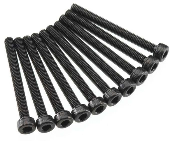 Axial AX091 SCX10 Wraith Score RR10 MAX-D Bomber Cap Head Screws M3x30mm Black