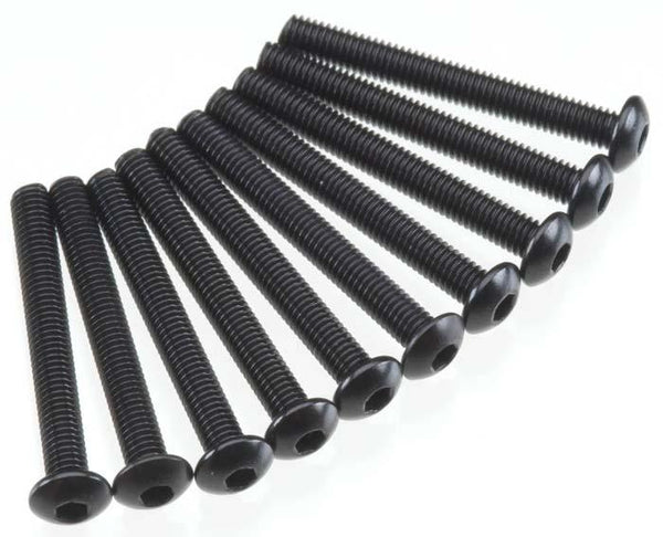Axial AX120 SCX10 /II 3x25mm Button Head Screws (Black) (10) SCX10 III
