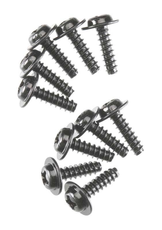 Axial AX1280 Servo Flange Screw M3x10mm Black Oxide (10) SCX10