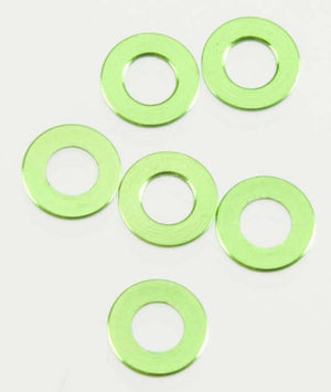 Axial AX1300 AX10 0.5x6mm Spacer Green (6)