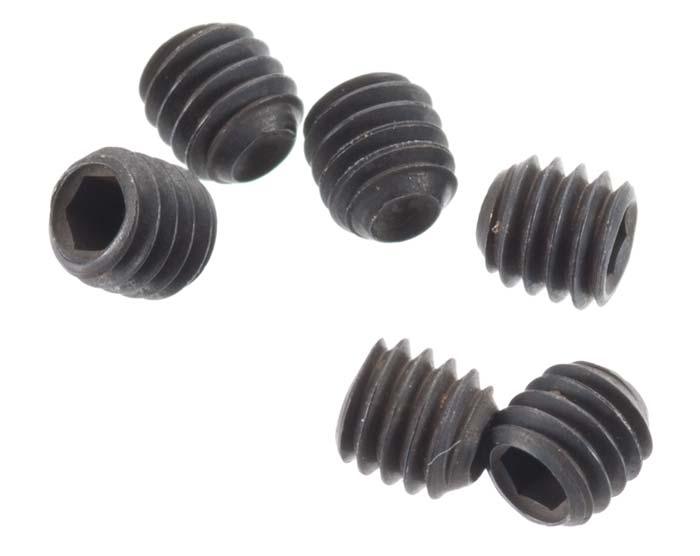 Axial AXA291 AX10 EXO RR10 SCX10 II SCX10 III Bomber MAX-D Set Screw 4x4mm Black (6)