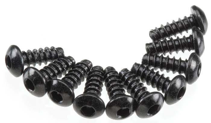 Axial AXA434 XR10 Wraith EXO SCX10 MAX-D Score Hex 3x8mm Head Screws Black (10)