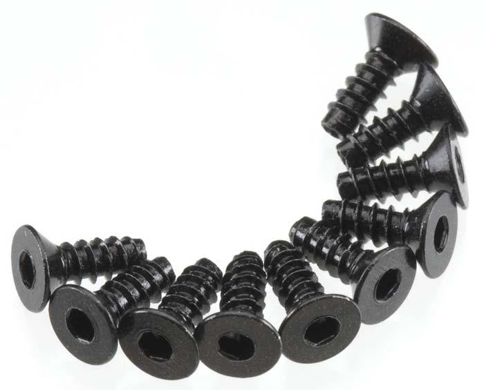 Axial AXA464 SCX10 Wraith Score Hex 3x8mm Flat Head Screws (10)