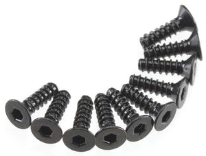 Axial AXA465 SCX10 Wraith Hex 3x10mm Self Tapping Flat Head Screws (10) MAX-D
