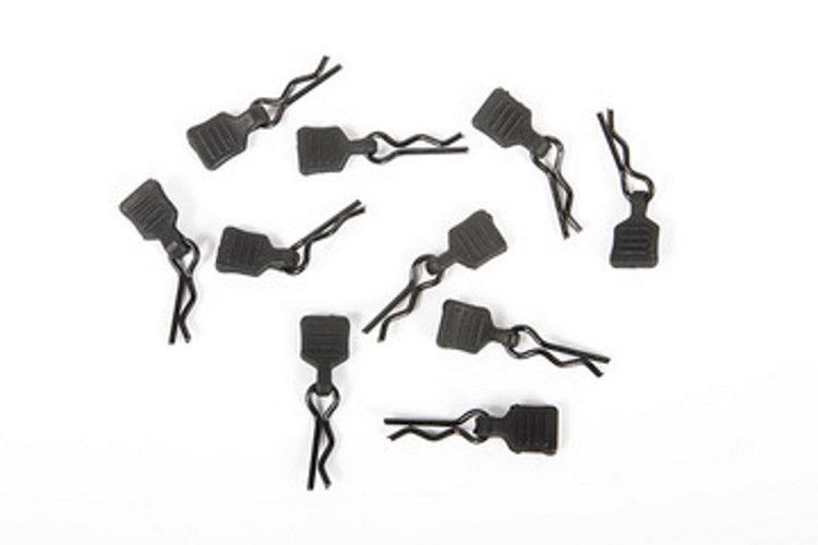 Axial AXI206000 3mm Body Clip w/Tab, Black (10pieces) SCX24 Jeep Wrangler