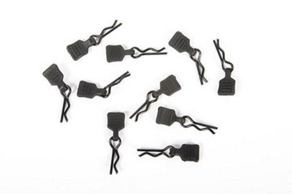 Axial AXI206000 3mm Body Clip w/Tab, Black (10pieces) SCX24 Jeep Wrangler