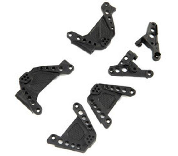 Axial AXI231017 Shock Towers & Panhard Mounts FF/RR SCX10 III