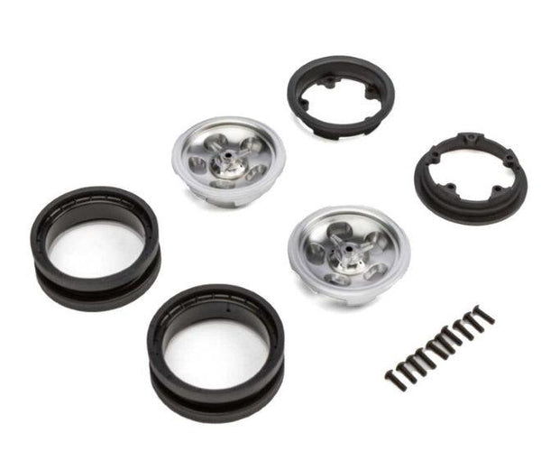 Axial AXI43013 1.9 Retro Slot Beadlock Wheels / Rims Satin (2) Rock Crawler