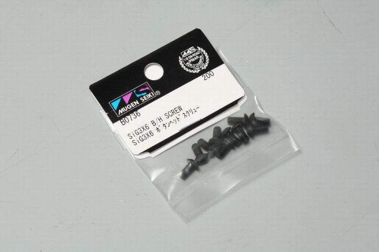 Mugen Seiki B0736 SIG 3x6 Button Head Screw (10pieces) MBX5