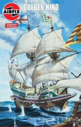 Black Forest® Hobby Supply Co Airfix 9258 1/72 Golden Hind Sailing Ship — Boat & Ship Kits > Airfix