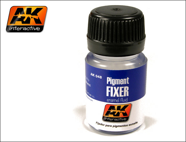 Black Forest® Hobby Supply Co AK Interactive 48 Pigment Fixer Enamel 35ml Bottle — Glues, Paints, Tools > AK Interactive
