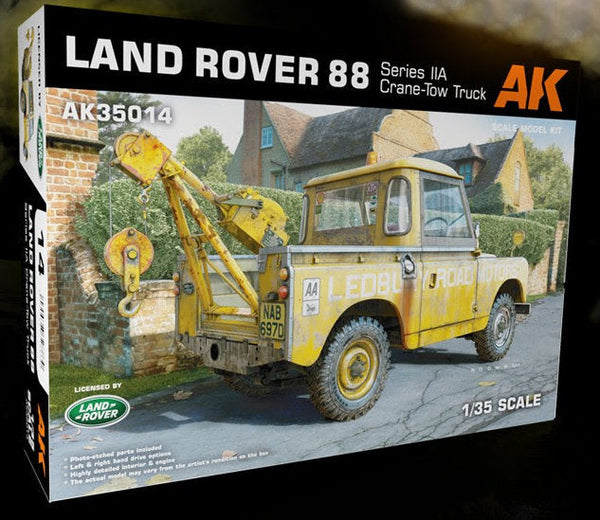 Black Forest® Hobby Supply Co AK Interactive 35014 1/35 Land Rover 88 Series IIA Crane-Tow Truck (Plastic Kit) — Paints,