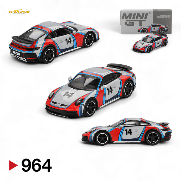 Mini-GT Porsche 911 Dakar “Rally 1974” Ice Grey Metallic 1:64 MGT00964