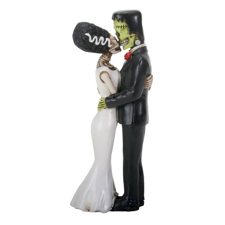 Little Shop of Magic Frankenstein Skull and Bride Kissing — Toys and Collectible