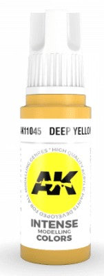 Black Forest® Hobby Supply Co AK Interactive 11045 Deep Yellow 3G Acrylic Paint 17ml Bottle — Glues, Paints, Tools > AK