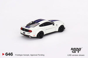 Mini-GT FORD MUSTANG GT LB-WORKS White 1:64 #646