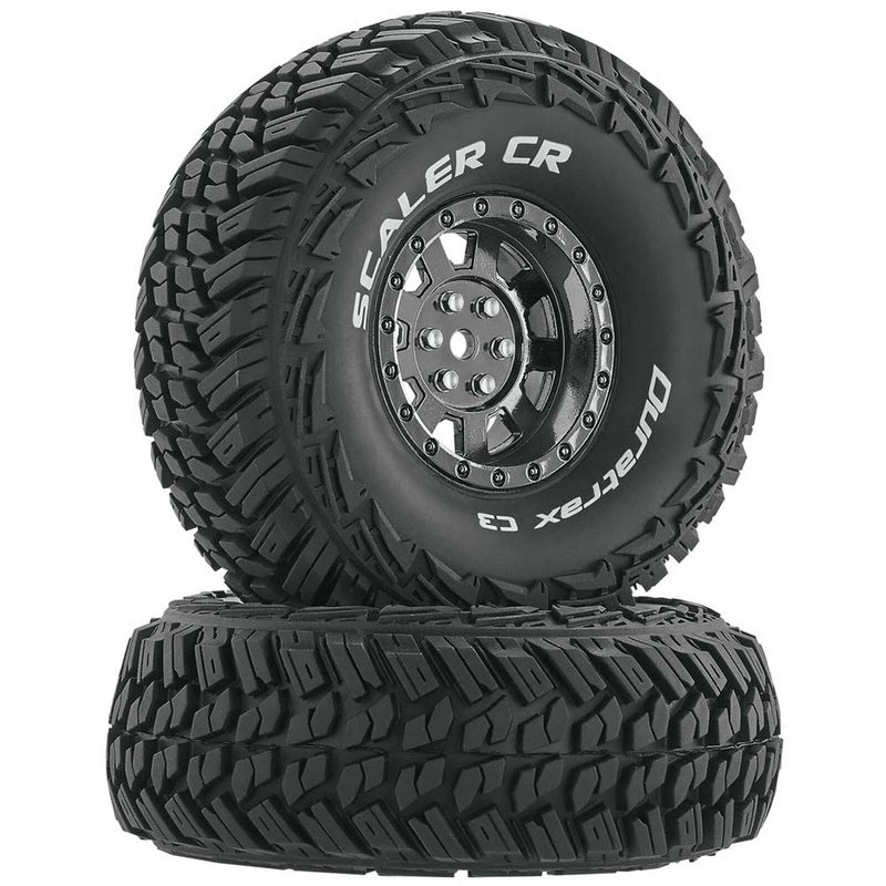 Duratrax DTXC4023 Scaler CR C3 Mounted 1.9" Crawler Tires Chrome 2