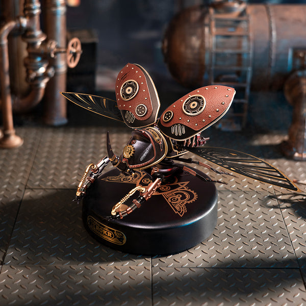 ROKR-Robotime - Mechanical Age; Rhinoceros Beetle — DIY Mechanical 3D Puzzle