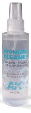 Black Forest® Hobby Supply Co AK Interactive 9315 Atomizer Cleaner for Acrylic 125ml Bottle — Paints, Tools, Supplies > AK