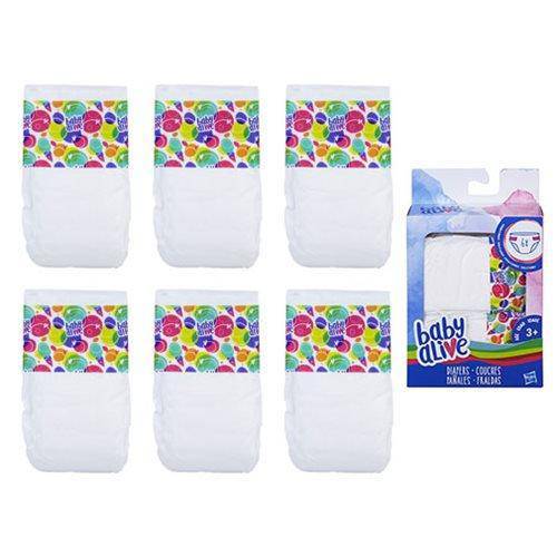ToyShnip Baby Alive Diapers Refill Pack - 6 Count — Toys & Games