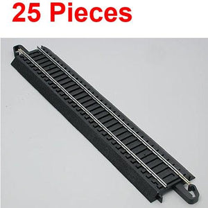 Bachmann 44481 9" Straight E-Z HO Train Track (25 Pieces)