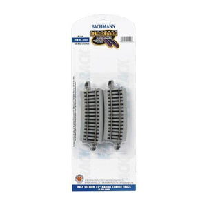 Bachmann 44532 HO Scale 1/2 22" Radius Curve E-Z Track Sections (4)
