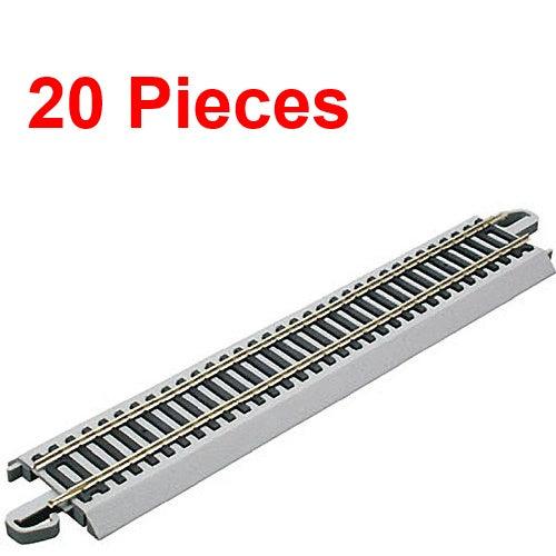 Bachmann 44581 9" Staight Nickel Silver E-Z HO Train Track (20 Pieces)