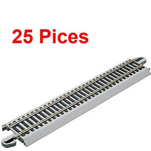 Bachmann 44581 9" Staight Nickel Silver E-Z HO Train Track (25 Pieces)