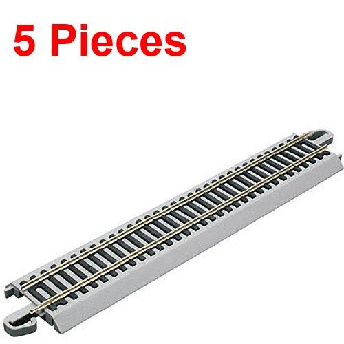 Bachmann 44581 9" Staight Nickel Silver E-Z HO Train Track (5 Pieces)