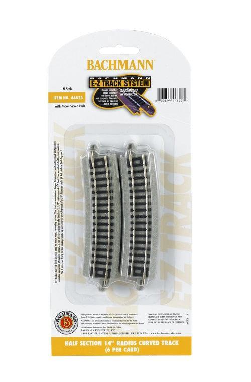 PowerHobby Bachmann 44823 N Half Section 14" Radius Curved Track (6)